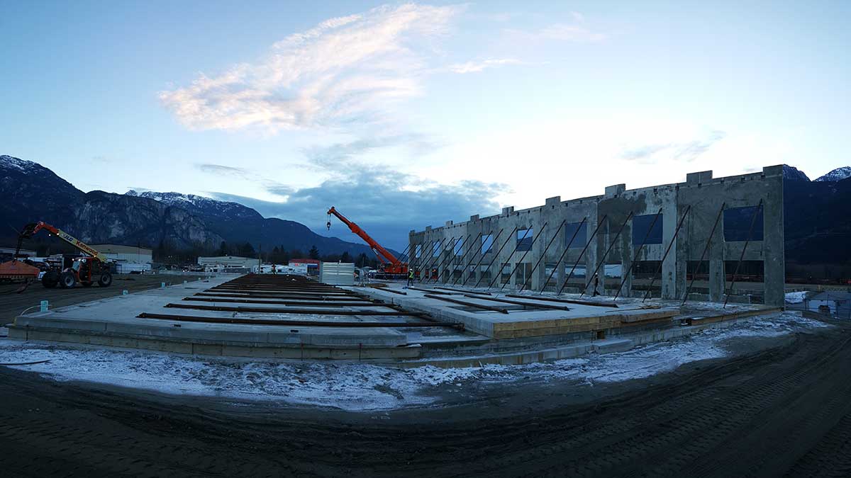 Lot 32 Queens Way Squamish tilt-up concrete construction project