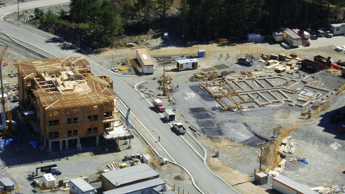 Whistler Hostel tilt-up concrete construction project